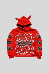 Horned Wicked World Graphic Hoodie