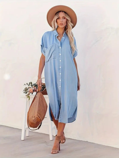 Samira-Shirt dress with fixed