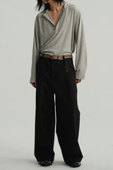 Henley Neck Soft Comfortable Long Sleeve Tee