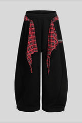 Paneled Utility Wide Leg Sweatpants