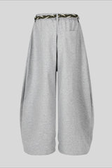Rope Belt Minimal Wide Leg Sweatpants
