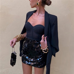 Magda - Chic Sequins Skirt