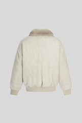 Fur Collar Metal Toggle Washed Coat