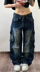 Y2K Mysterious Wing Graphic Pant black2 / S