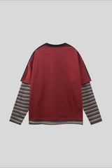 California Typography Layered Long Sleeve T-Shirt