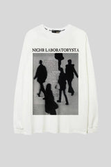 Shadow Figure Star Graphic Oversized Sweatshirt
