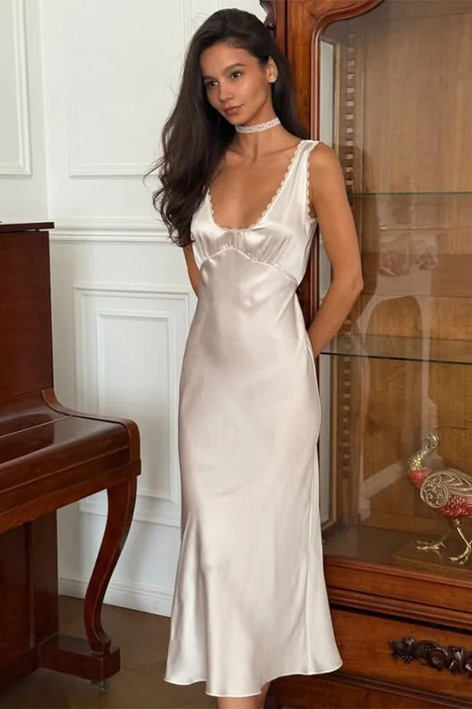 Sleeveless Lace Bodycon Maxi Dress