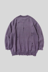 Graffiti Typography Distressed Sweater