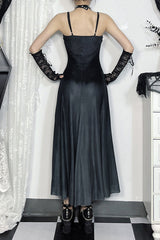 Strap Butterfly Mesh Gothic Dress