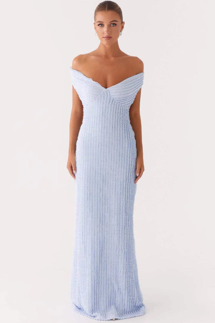 Sexy Strappy Backless Solid Bodycon Evening Maxi Sweater Dress