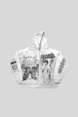Angel Collage Graphic Full Zip Hoodie