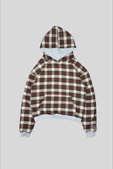 Reversible Plaid Pullover Hoodie