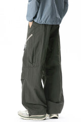 Zip Pocket Technical Wide Leg Pants