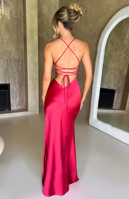 Satin Maxi Dress