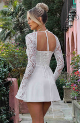 Olivia | Elegant Tie-Back Mini Dress