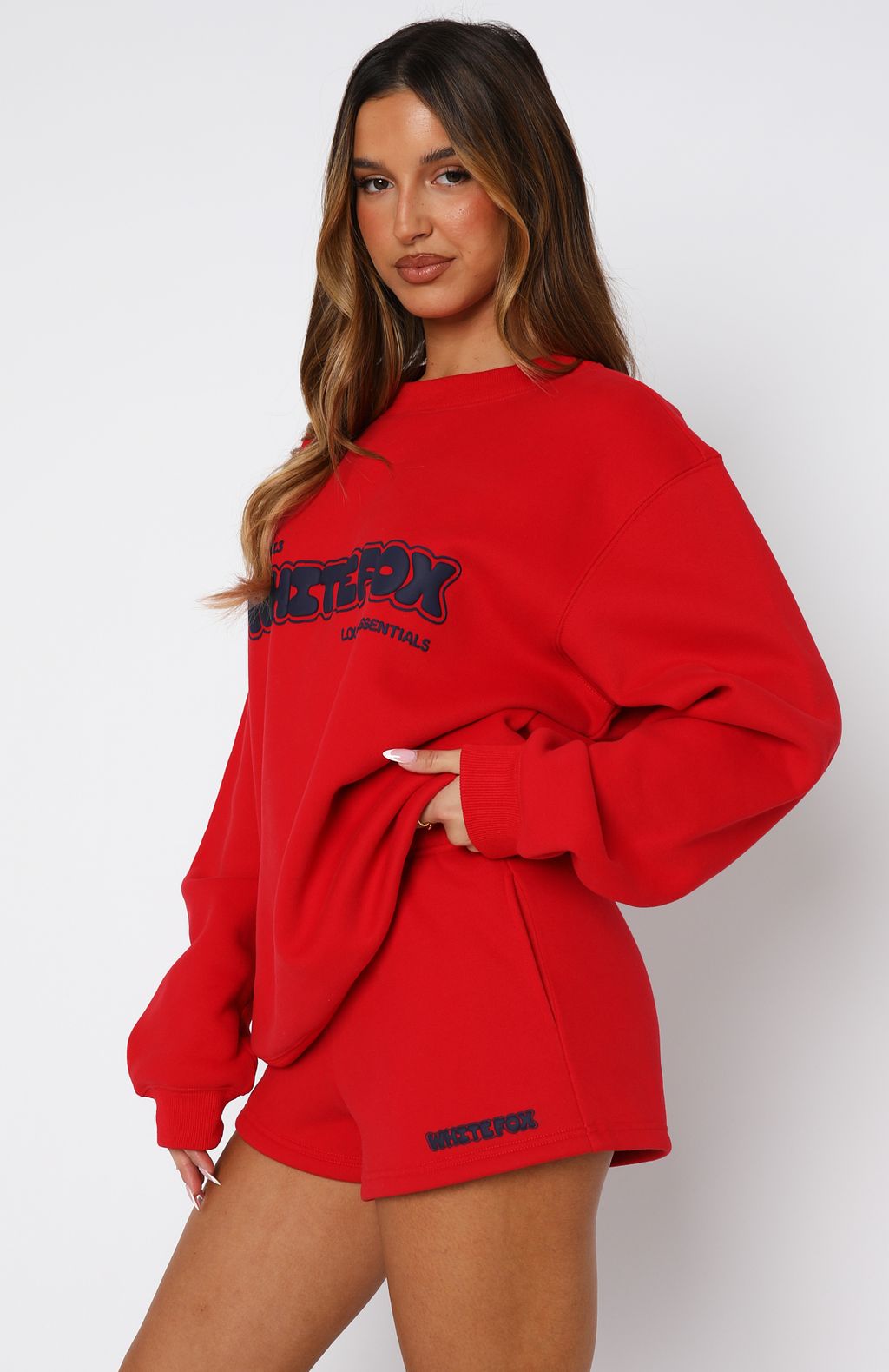 Give It A Try Lounge Shorts Red