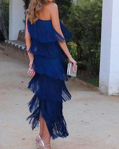 Maya-Off Shoulder elegant dress
