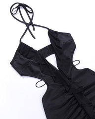 Elysium Witch Stylish Plunging Mini Dress