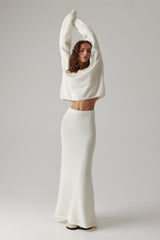 Barbara V-neck Long Sleeves Knit Set