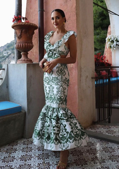 Ruffled Maxi Dress