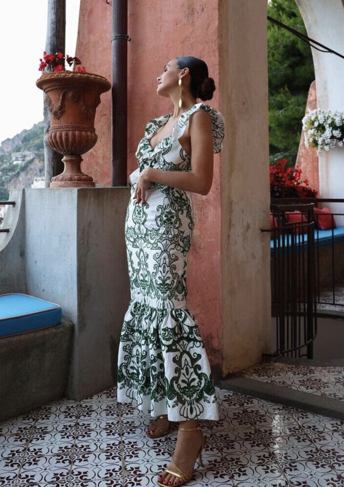 Ruffled Maxi Dress