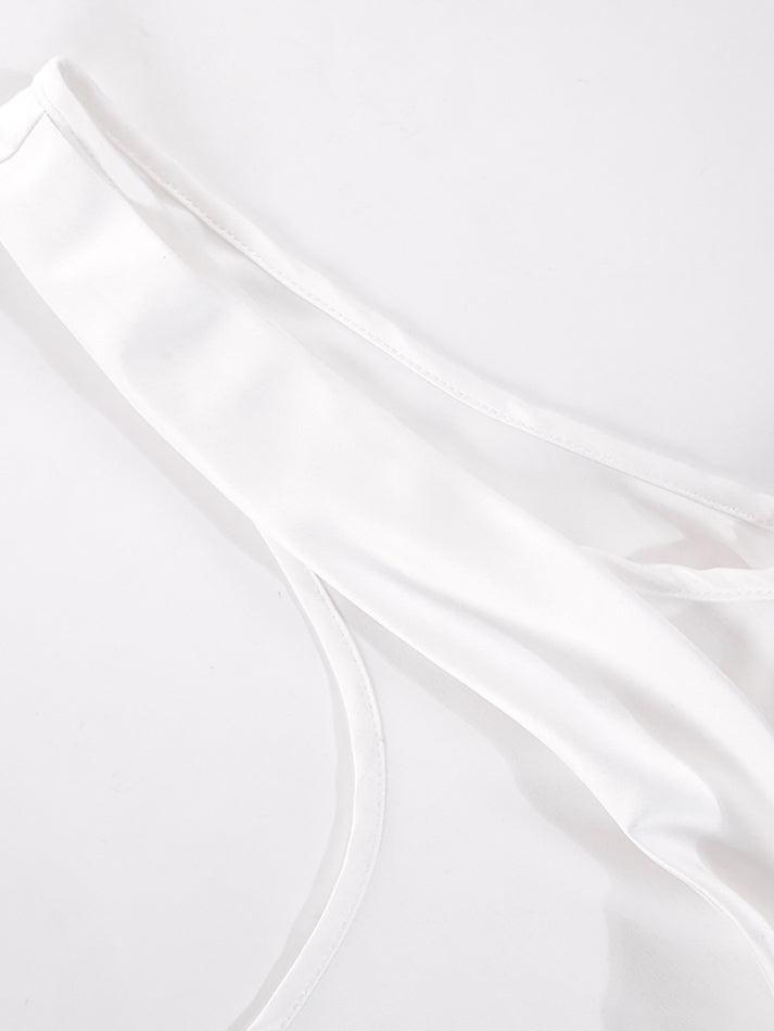 Satin Draped Lace Bralette Top Tops&Tees