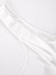 Satin Draped Lace Bralette Top Tops&Tees