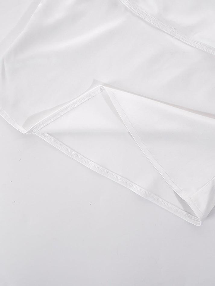Satin Draped Lace Bralette Top Tops&Tees