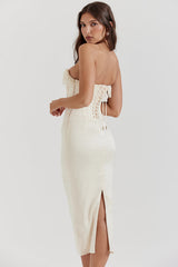 HALEY - CORSET MIDI DRESS
