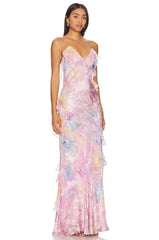STAR - SUMMER SLEEVELESS LONG DRESS