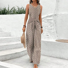 KAYLEIGH - SLEEVELESS ROUND NECK MONO SUIT