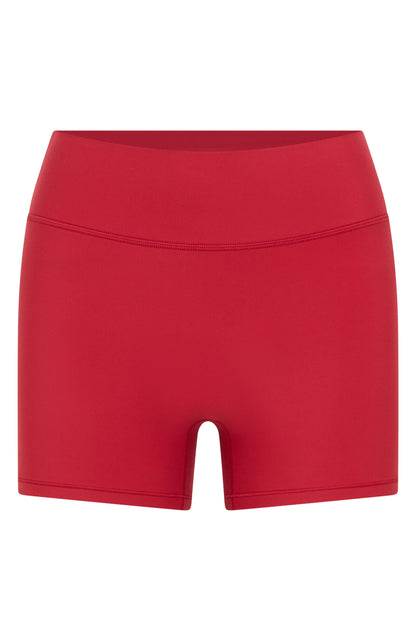 Shift Mid Rise Shorts 3.5" Cherry Red