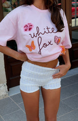 Honeymoon Lace Shorts White