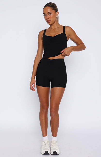 Radiate High Waisted Shorts Black
