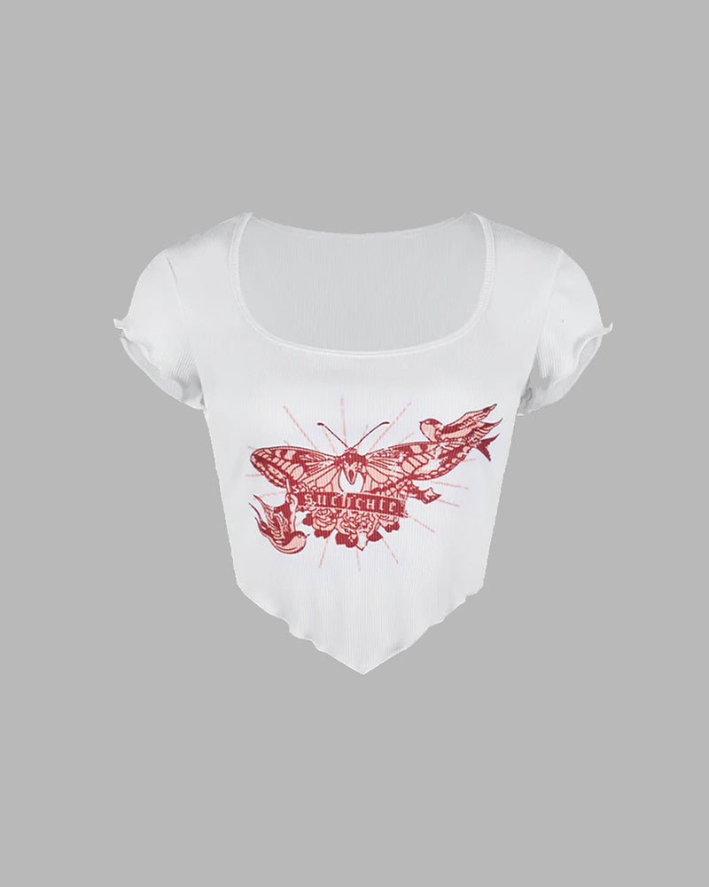 Winged Love Cropped Top