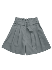 Fashion Ruffles Belted Wide Legged Shorts