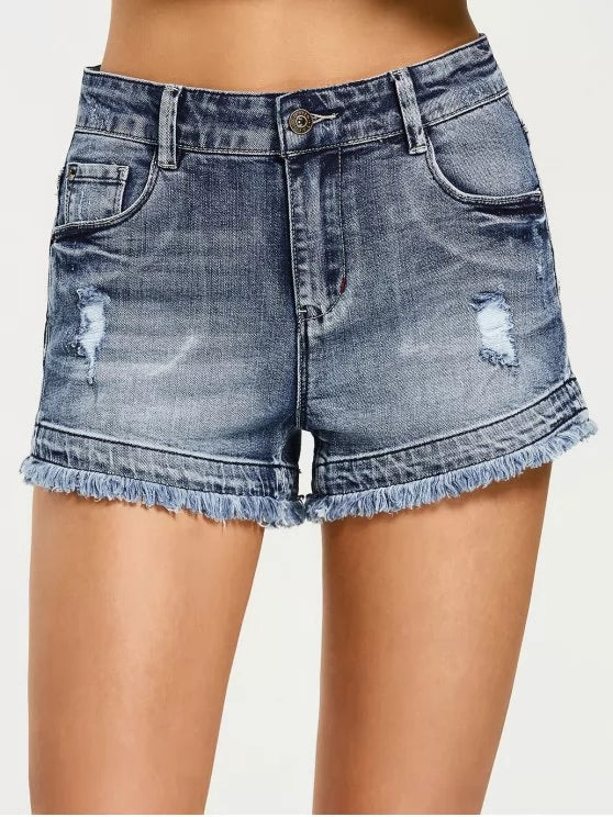 Fashion Cutoffs Destroyed Denim Shorts