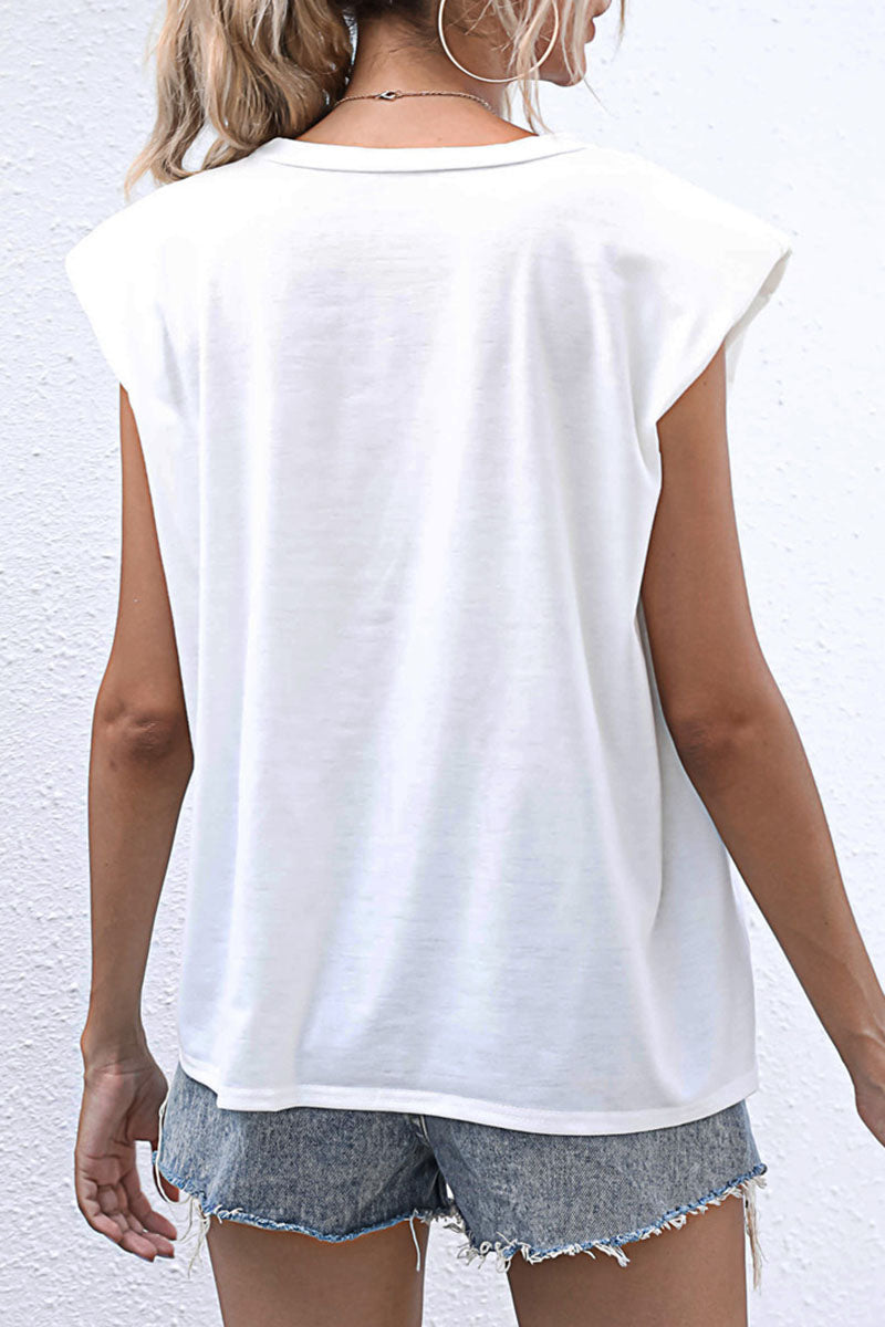 Fashion Casual Solid Patchwork O Neck T-Shirts