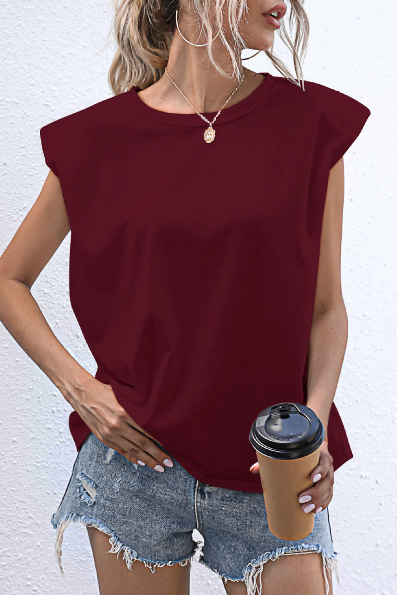 Fashion Casual Solid Patchwork O Neck T-Shirts