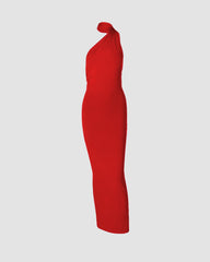 Meriya Swan Backless Maxi Dress