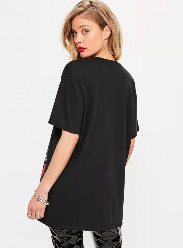 T-SHIRT LONG LINE HALF SLEEVE O-NECK