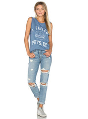 SOFT LETTER PRINT O NECK T-SHIRT