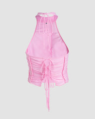 Matrix Pleats Cropped Top