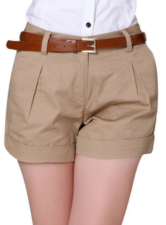 Design Lady Casual Short Trousers Solid