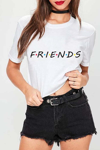 CityHottie colorful letters print T-shirt