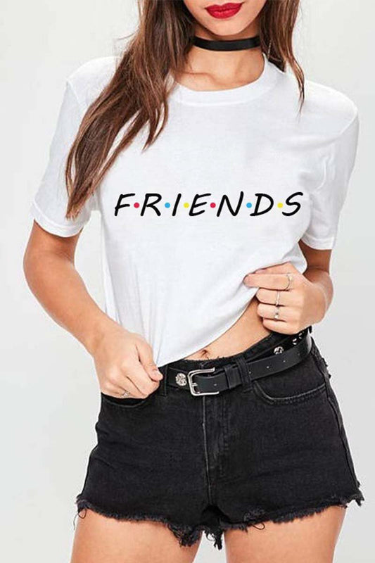 CityHottie colorful letters print T-shirt