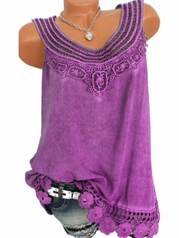 Princess Cotton T-Shirt Lace Embroidered