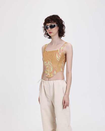 Cream of Roses Corset Top