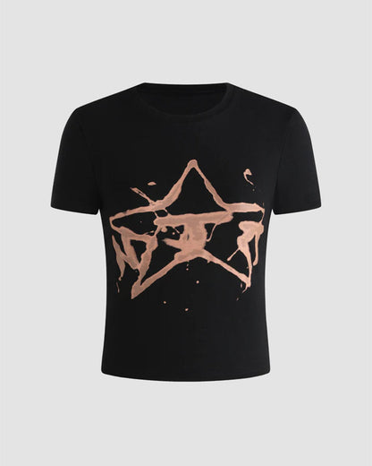 Stars Align Cropped T-Shirt