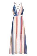 CityHottie Sling Bohemian Print Maxi Dress